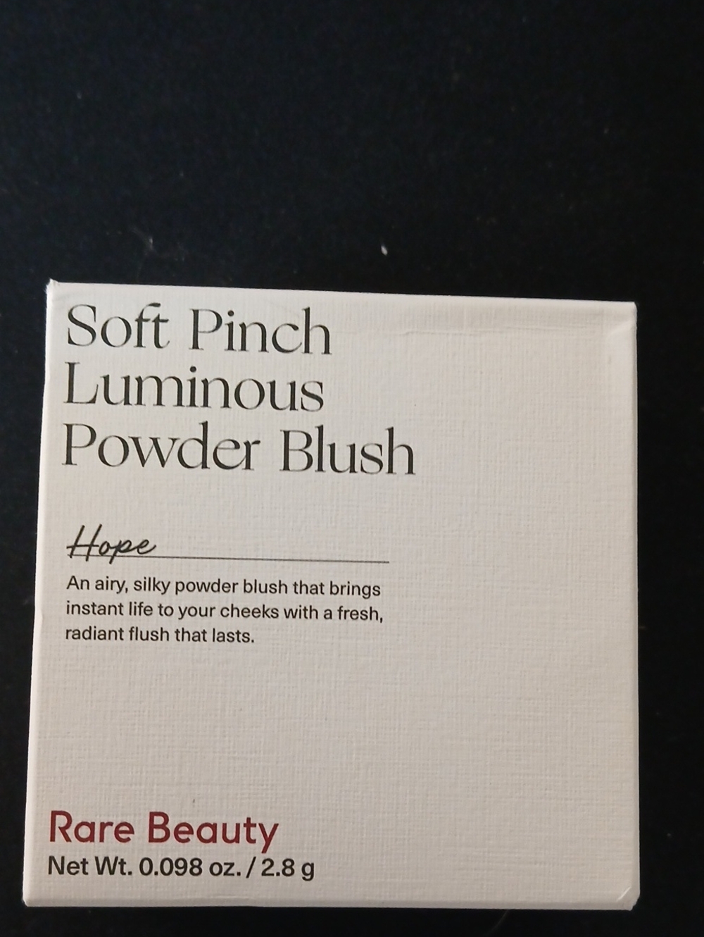 Rare Beauty soft Pinch Luminous Powder Blush Hope NIB